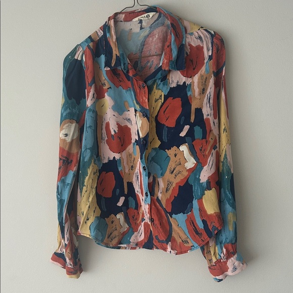 ROLLA'S Multicolor Abstract Button Down Shirt - Picture 1 of 3